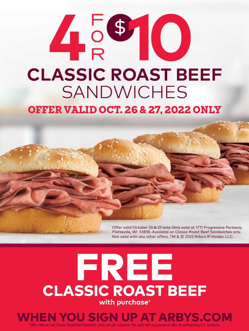 Arby's store menu specials